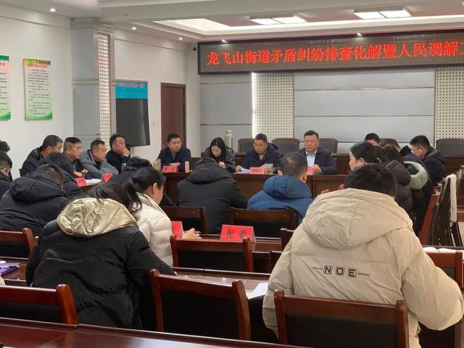 开矛盾纠纷排查化解暨人民调解工作推进会爱游戏app信阳市羊山新区龙飞山街道召(图1)
